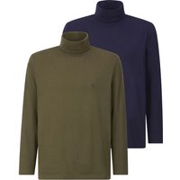 Doppelpack Langarmshirt ULOR dunkelblau oliv von BABISTA