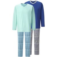 Doppelpack Schlafanzug VISTELLI grün blau von BABISTA
