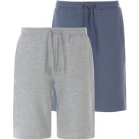 Doppelpack Sweatbermuda QARIN grau blau von BABISTA