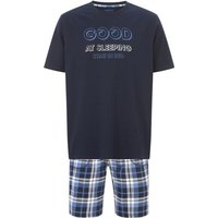 Kurzer Schlafanzug ANGEFIZZI dunkelblau von BABISTA