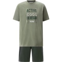 Kurzer Schlafanzug GALITESSO oliv von BABISTA