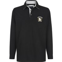 Langarm-Poloshirt TESSELLO schwarz von BABISTA