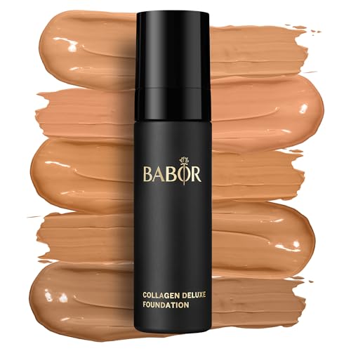 BABOR MAKE UP Collagen Deluxe Foundation, Make-up für trockene und reife Haut, Mit Anti-Aging Serum, Stark deckend, Langanhaltend, 1 x 30 ml von BABOR