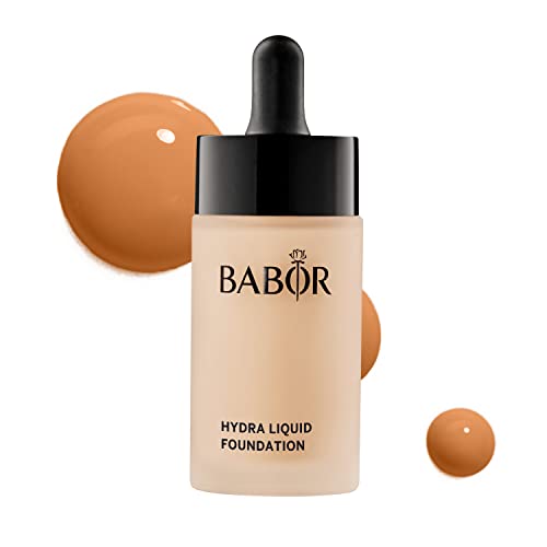 BABOR MAKE UP Hydra Liquid Foundation, flüssige Foundation mit mittlerer Deckkraft, für trockene Haut, enthält feuchtigkeitsspendendes Serum, 30 ml von BABOR