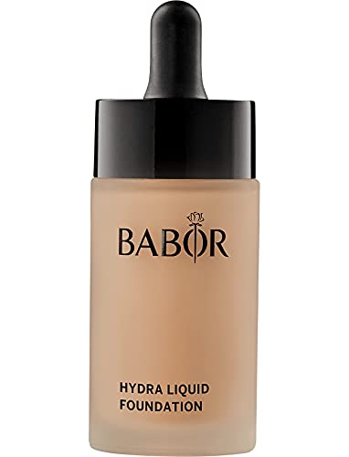 BABOR MAKE UP Hydra Liquid Foundation, flüssige Foundation mit mittlerer Deckkraft, für trockene Haut, enthält feuchtigkeitsspendendes Serum, 30 ml von BABOR