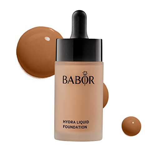 BABOR MAKE UP Hydra Liquid Foundation, flüssige Foundation mit mittlerer Deckkraft, für trockene Haut, enthält feuchtigkeitsspendendes Serum, 30 ml von BABOR