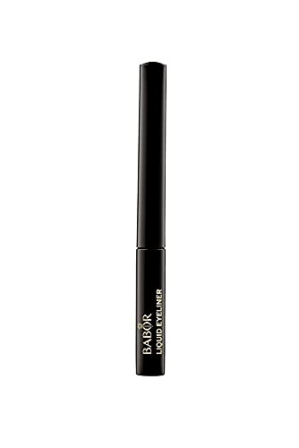 BABOR MAKE UP Liquid Eyeliner Deep Black, intensiv schwarzer flüssiger Eyeliner, schnell trocknend, präzises Auftragen, glänzendes Finish, 1 ml von BABOR