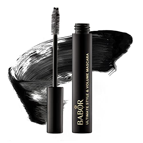 BABOR MAKE UP Ultimate Style & Volume Mascara black, verleiht Volumen & mehr Dichte, mit pflegendem Collagen & Hyaluronsäure für die Wimpern, 8 ml von BABOR