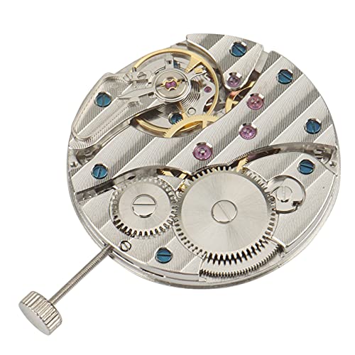 BABOS Mechanische Handaufzug 6497 St36 Uhrwerk P29 44mm Edelstahl Uhrengehäuse Fit 6497 Bewegung Uhr, silber von BABOS