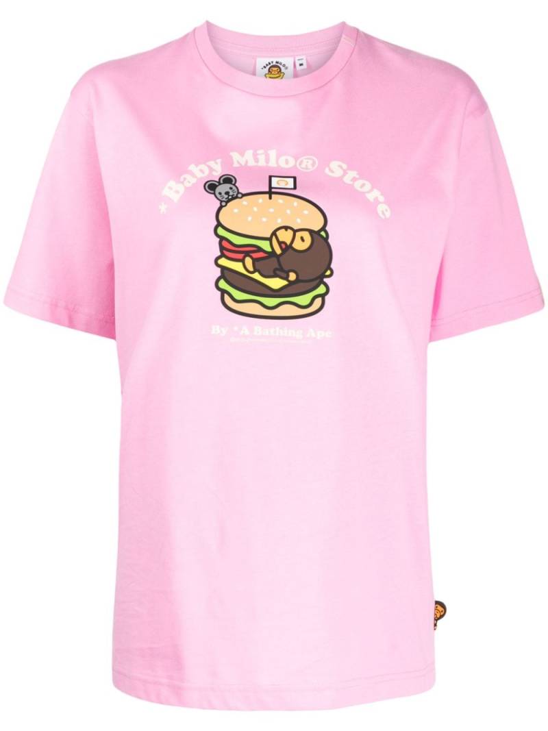 *BABY MILO® STORE BY *A BATHING APE® Baby Milo® T-Shirt - Rosa von *BABY MILO® STORE BY *A BATHING APE®