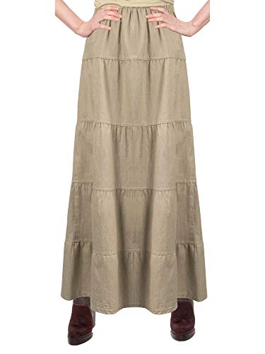 Baby'O Damen Prairie Rock knöchellang abgestuft, lang, Denim, khaki, XX-Large von BABY O