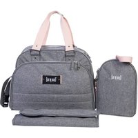 BABY ON BOARD Wickeltasche Urban Classic Grau von BABY ON BOARD