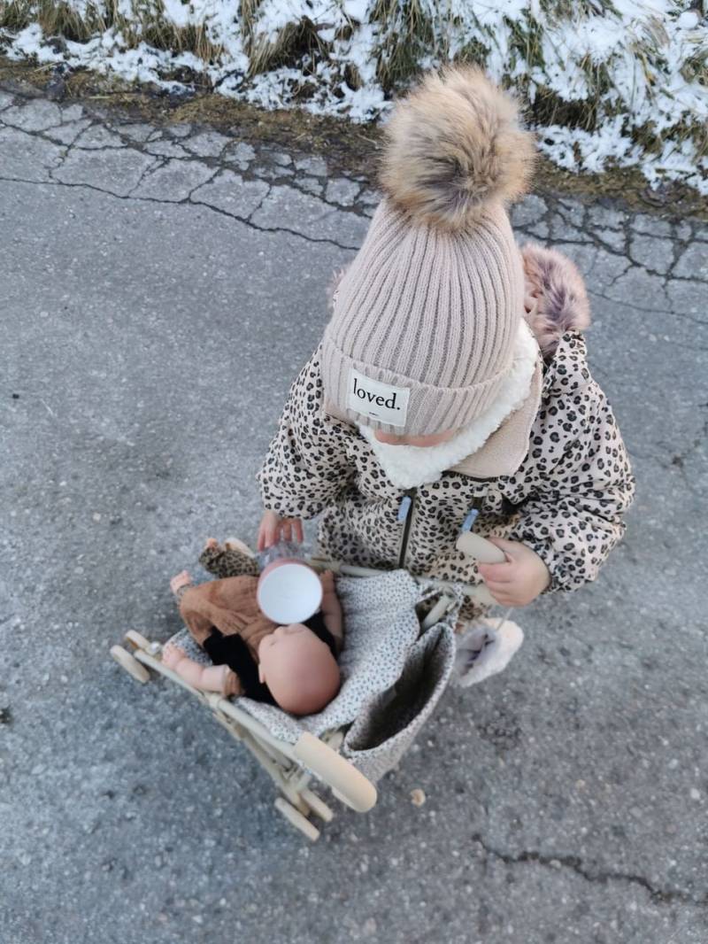 strickmütze Sand 6-36 Monate von BABYLIbyINNI