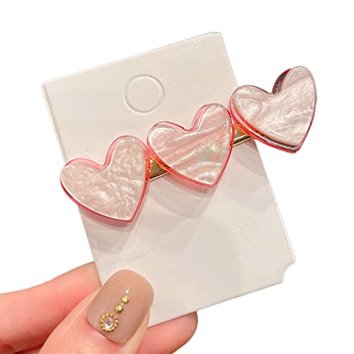 2000er Herz Form Haare Clip Girls Frühlingsseiten Haarnadeln Schöne Haarschleife von BABYVIVA
