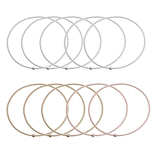 BABYVIVA 10pcs/Set Guitar String Spring Armbänder Gold Kohlenstoffstahl Stapelbarer Barrestband Spring Armbänder Flexibler Stapel BABYVIVA 10pcs/Set Guitar String Spring Armbänder Gold Kohlenstoffstahl Stapelbarer Barrestband Spring Armbänder Flexibler Stapel von BABYVIVA