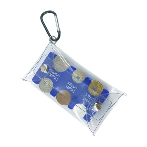 BABYVIVA Aufbewahrungstasche, tragbare PVC-Münzgeldbörse für Reisen, stilvoller japanischer Stil, Clip für Geld, blau, Size: approx. 65×115mm von BABYVIVA