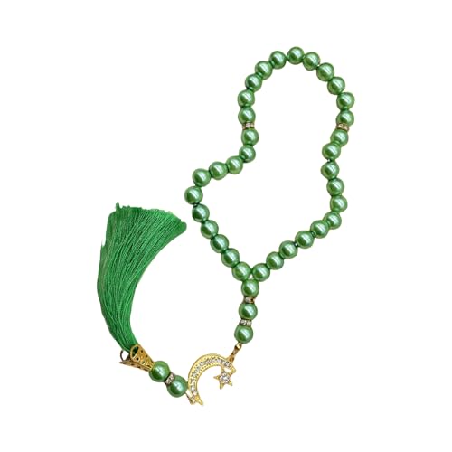 BABYVIVA Elegant 33 Perlenglasgebetsperlen Armband Handgefertigtes Muslime Accessoire Schmuck Für Oder Religiöse Zeremonien von BABYVIVA