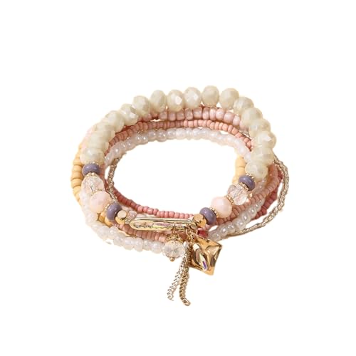 BABYVIVA Elegantes Glas Armband Multi Layer Elegant Statement Bracelets Modeschmuck Für Verschiedene Anlässe Geeignet von BABYVIVA