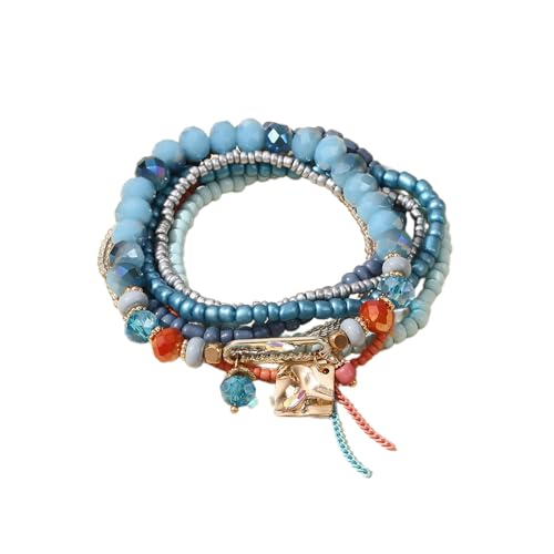 BABYVIVA Elegantes Glas Armband Multi Layer Elegant Statement Bracelets Modeschmuck Für Verschiedene Anlässe Geeignet von BABYVIVA