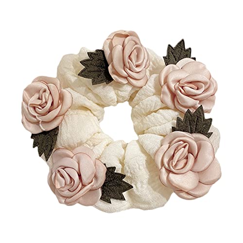 BABYVIVA Haarring, große Blume, Haarschleife, elastisch, dehnbar, Haarband, floraler Kopfschmuck, Haargummi, Dutt-Halter für Frauen und Mädchen von BABYVIVA