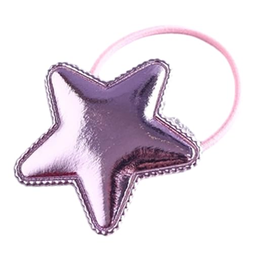 BABYVIVA Haarring für Mädchen, Sternform, elastisch, Haarband, Seile, Mädchen, Pferdeschwanz-Halter, Gummi, elastisches Haarband von BABYVIVA