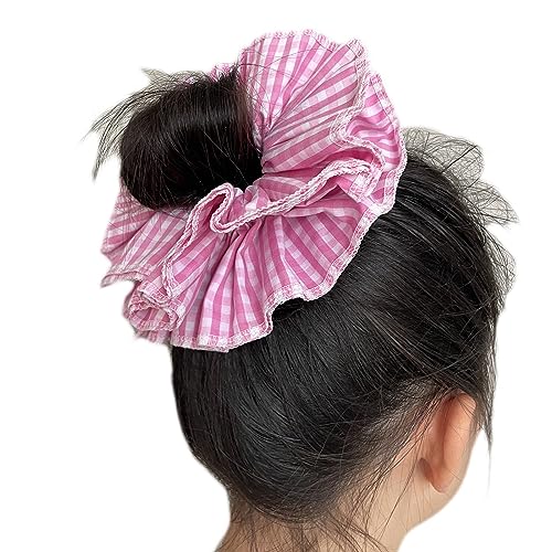 BABYVIVA Haarring mit mehrlagigem Spitzenbesatz, übergroße elastische Haarseile, weiche Haarseile, Frühlings-Haarschmuck für Mädchen von BABYVIVA