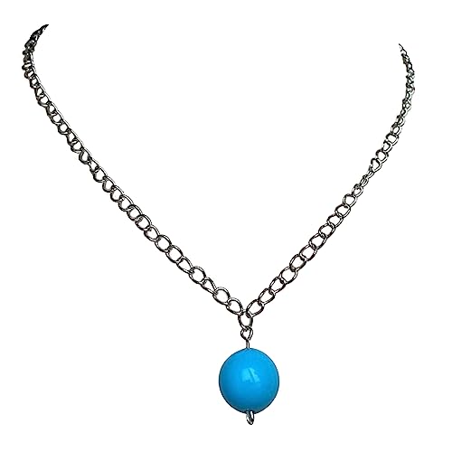 BABYVIVA Halsketten für Damen, bunte Harzkugel-Halskette für Frauen und Mädchen, süßer Persönlichkeitsstil, Schmuckanhänger, modisches Accessoire, Geschenk, Pendant 16mm, Kunststoff / Harz von BABYVIVA