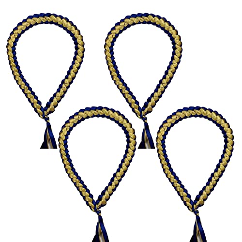 BABYVIVA Halsketten für Frauen, 4 Stück, handgefertigt, geflochtene Halskette, Schnur für Abschluss- und Abschlussfeiern, Partyzubehör, As shown in the figure, Band von BABYVIVA