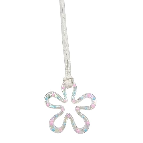 BABYVIVA Halsketten für Frauen, Blumen-Halskette, verstellbarer Riemen, hohler Blumenanhänger, Schlüsselbeinkette, personalisierbar, Blumen-Chocker-Halskette, Schmuckgeschenk, Rope length 145cm von BABYVIVA