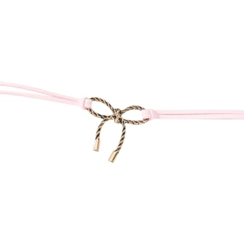 BABYVIVA Halsketten für Frauen, auffälliges Choker-Halsband, einzigartige Schleifen-Halskette, modischer Halsschmuck, Schlüsselbeinkette, Geschenk für Frauen und Mädchen, 30+7cm, Legierung + Samtband von BABYVIVA