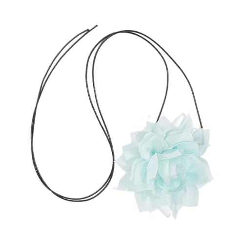 BABYVIVA Halsketten für Frauen, einzigartige handgefertigte florale Choker-Halskette, exquisite Kragenkette mit Blume, Vintage-Stil, Stoffkragen für Frauen und Mädchen, 12 cm, Stoff von BABYVIVA