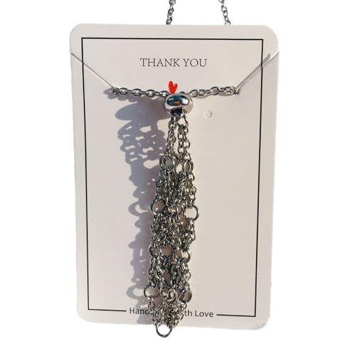 BABYVIVA Halsketten für Frauen, exquisite Kristallstein-Halter, Halskette, verstellbarer Netzkäfig-Anhänger, Halsketten, Schmuckzubehör für Damen und Herren, Geschenk, 60 cm, Metall von BABYVIVA