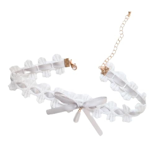 BABYVIVA Halsketten für Frauen, handgefertigte Cosplay-Choker-Halskette Maid Cosplay Choker verstellbare Kette Halskette Dienstmädchen Schlüsselbein Kette geeignet für Cosplay, As shown in the figure, von BABYVIVA