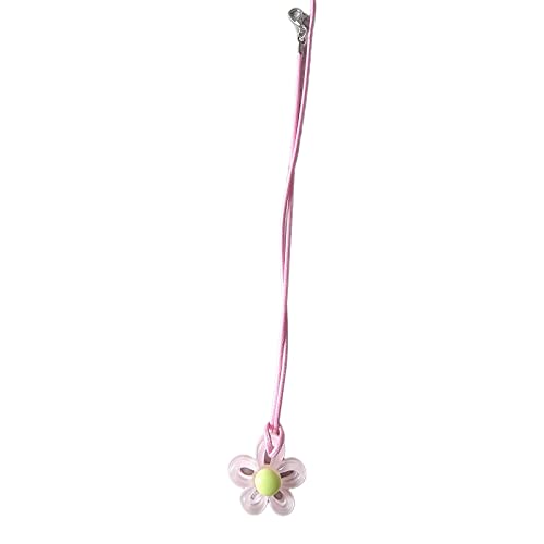 BABYVIVA Halsketten für Frauen, hohle Anhänger-Halsketten, unregelmäßiger Blumenanhänger, Halsketten, Blumenschmuck, Harzmaterial, Geburtstagsgeschenk für Frauen und Mädchen, X2.9 3.1 cm, Harz von BABYVIVA