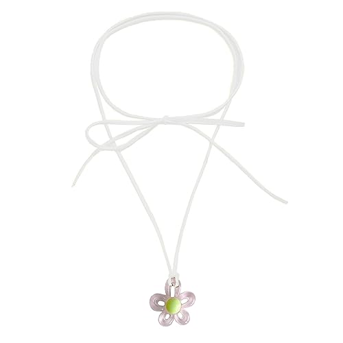 BABYVIVA Halsketten für Frauen, modische Halskette mit Blumen-Anhänger für Frauen, Freundin, trendige Schlüsselbeinkette, Sommer-Choker, Urlaub, Party, Schmuck, Geschenk, As shown in the figure, von BABYVIVA