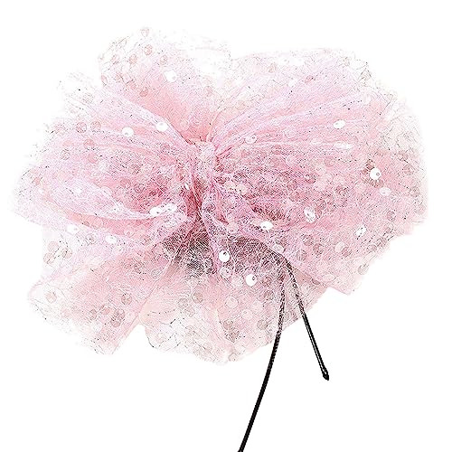 BABYVIVA Halsketten für Frauen, stilvolle Bowknot-Halskette, langes Seil mit funkelnden Pailletten, handgefertigt, Choker, zarte Spitzen-Halskette, Geschenk für Mädchen und Frauen, Pailletten + Spitze von BABYVIVA