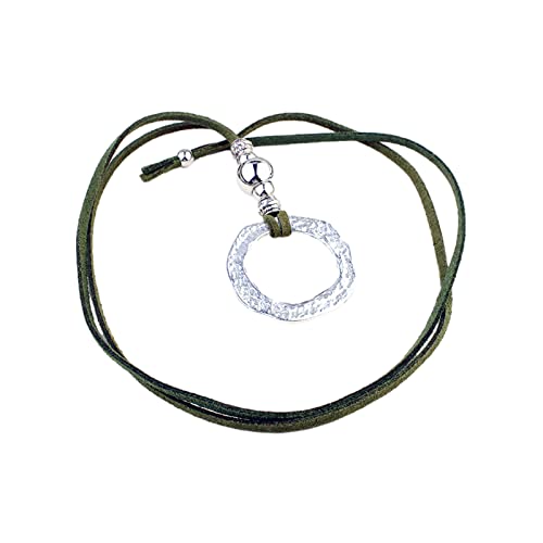 BABYVIVA Halsketten für Frauen, unregelmäßige Ringhalskette, Wickel-Choker, Schlüsselbein-Kette, Gothic-Stil, -Halsketten, Hippie-Schmuck für Damen und Herren, Pulloverkette, About 85cm, von BABYVIVA