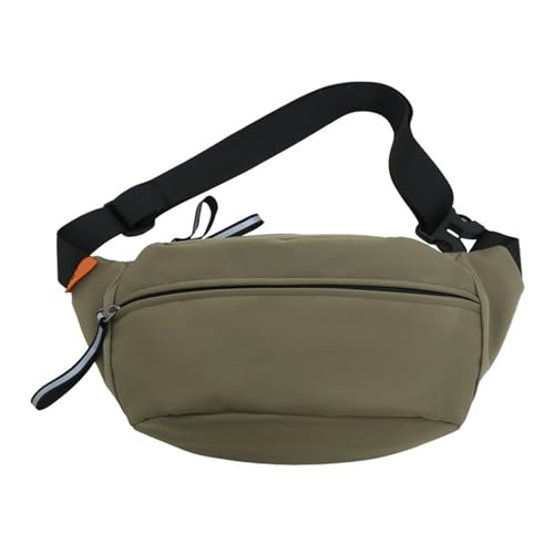 BABYVIVA Hüfttasche für Damen, Herren, multifunktionale Bauchtasche, Brusttasche mit verstellbarem Riemen, lässige Hüfttasche für Reisen, Wandern, grün, 39*13*20cm von BABYVIVA