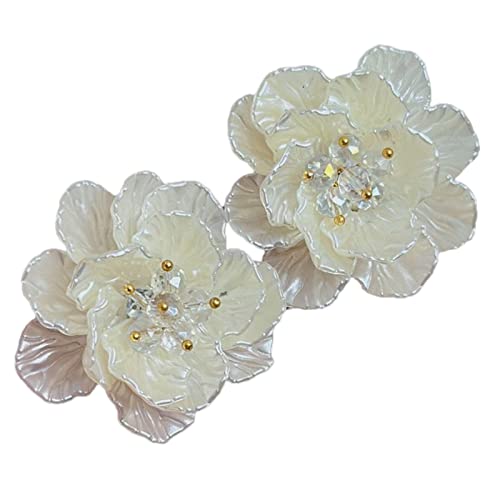 BABYVIVA Modische Blumenohrringe, Temperament, Blumen-Ohrstecker, eleganter Hochzeitsschmuck, Geschenk für Frauen und Mädchen, as the picture shows, Kunststoff / Harz von BABYVIVA