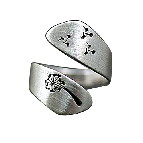 BABYVIVA Ringe für Damen, verstellbar, offen, einzigartig, Verlobungsring, Jahrestag, offener Ring für Damen und Herren, zierlicher Fingerschmuck, As shown in the figure, Metall von BABYVIVA