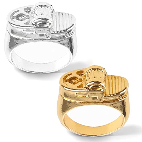 BABYVIVA Ringe für Frauen, Raucherwerkzeug, Persönlichkeit, Straßenringe, exquisiter Party-Schmuck, Accessoires, Herren, Punk, für Freund, Like a scale table, Metall von BABYVIVA