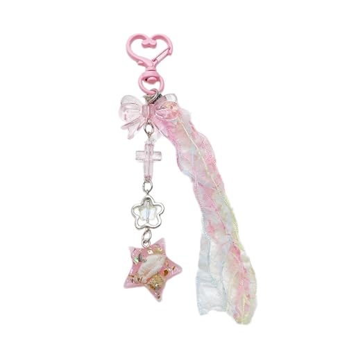 BABYVIVA Stilviser Perlen Keychain Acryllegierung Telefon Anhänger Farbenfrohe Perlen Keyring Mode Und Einzigartige Geschenk Für Frauen Mädchen von BABYVIVA