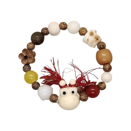 BABYVIVA Styles Armband Frauen Modeperlen Armband Mit Quasten Detail Holzstruktur Für Verschiedene Anlässe Geeignet von BABYVIVA