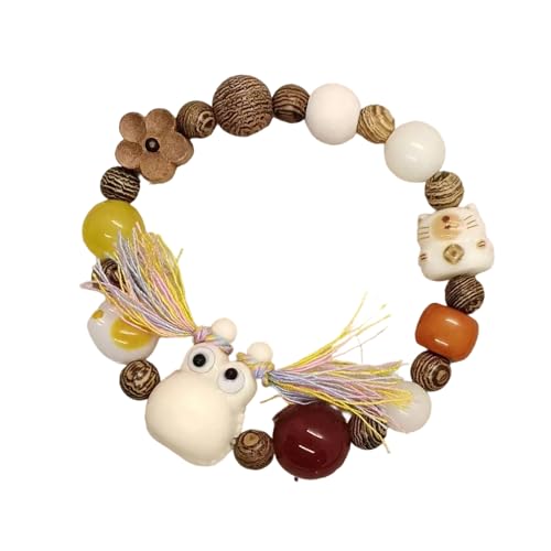BABYVIVA Styles Armband Frauen Modeperlen Armband Mit Quasten Detail Holzstruktur Für Verschiedene Anlässe Geeignet von BABYVIVA