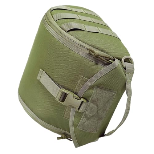 BABYVIVA Taktische Helmtasche für Damen, Militär-Tragetasche, praktische Aufbewahrungstasche für Sport, Jagd, Schießen, Kampfhelme, armee-grün, 23*28*15cm von BABYVIVA