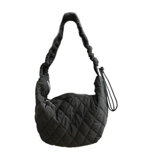 BABYVIVA Tasche für Damen, 2023 Neue Knödeltasche Gesteppte Achseltasche für Mädchen Frauen Große Kapazität Handtasche Schultertasche Vintage Unterarmtasche, Schwarz , As shown in the picture (error von BABYVIVA