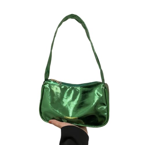 BABYVIVA Tasche für Damen, 2023 Neue Umhängetasche PU Tasche Vielseitig Trendy Achseltasche Ledertasche Unterarmtasche für Mädchen Frauen Mode Handtasche, grün, As shown in the picture (1-3cm error) von BABYVIVA