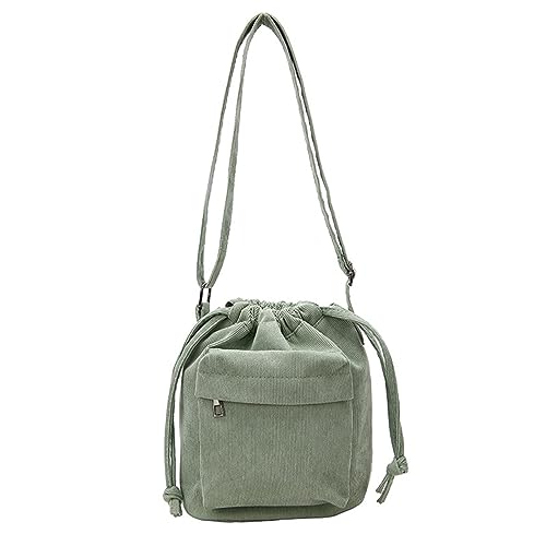 BABYVIVA Tasche für Damen, 2023 mit Kordelzug, einfache modische Tasche, Umhängetasche, Umhängetasche, Umhängetasche, vielseitige Reisetasche für Damen und Mädchen, grün, As shown in the picture von BABYVIVA