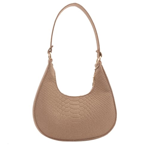 BABYVIVA Tasche für Damen, 2024 Achseltasche, Filz, Schultertaschen für Mädchen, Frauen, Halbmondtasche, Unterarmtasche, Handtasche, khaki, As shown in the picture (error 1-3cm) von BABYVIVA