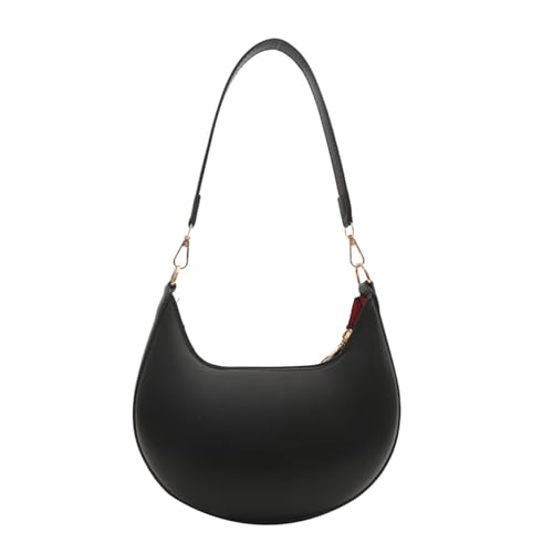 BABYVIVA Tasche für Damen, 2024 Schultertaschen Halbmond Tasche Mode Achseltasche für Mädchen Frauen Handtasche Unterarmtasche, Schwarz , As shown in the picture (error 1-3cm) von BABYVIVA